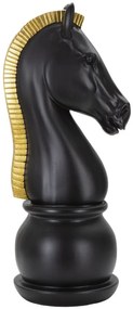 CAVALO PRETO E DOURADO CM Ø 18,5X50