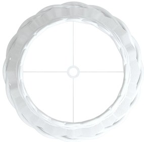 Abajur Ø30x20 cm vime branco