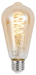 Lâmpada LED E27 regulável Smart ST64 âmbar 4,9W 320 lm 2500K Zigbee
