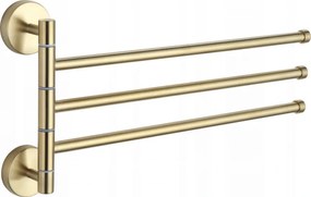 Mexen suporte de toalha giratório triplo, dourado - 7039243-50