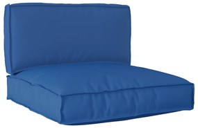 vidaXL Conjunto de Almofadas de Palete com 2 Peças Azul Royal em Tecido Oxford