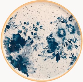 Prato raso em cerâmica Indigo