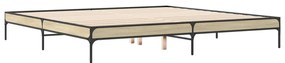 Estrutura de cama 200x200 cm derivados madeira/metal