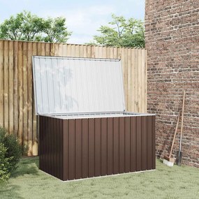 Caixa de arrumação para jardim 171x99x93 cm castanho