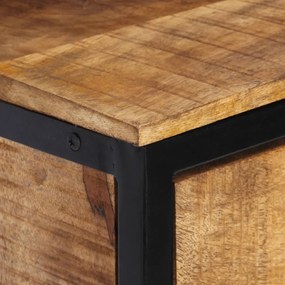 Mesa de cabeceira 40x35x40 cm madeira de mangueira maciça