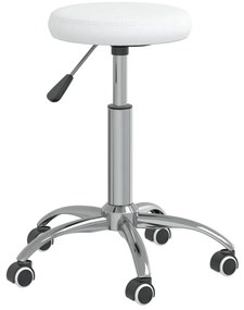 Cadeira de jantar couro artificial branco