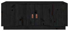 Mesa de centro 100x50x41 cm pinho maciço preto