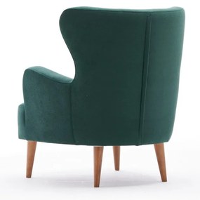 Cadeirão Karina – Verde Petróleo – 73x87x80 cm