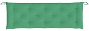 Almofadão p/ banco de jardim 150x50x7cm tecido oxford verde