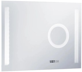 Espelho de parede LED c/ sensor tátil casa de banho 80x60 cm