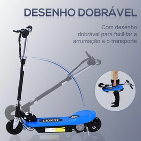 HOMCOM Trotinete Elétrica Dobrável para Crianças e Adolescentes acima