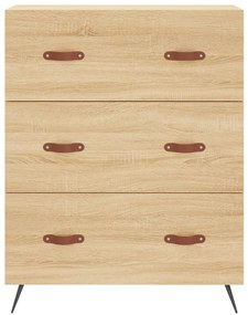 Cómoda 69,5x34x90 cm derivados de madeira carvalho sonoma