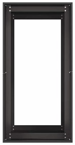 Vaso floreira 40x80x80 cm aço preto