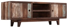 Móvel de TV vintage em madeira de acácia maciça 118x30x40 cm
