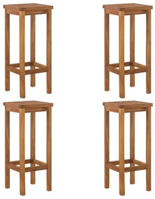 5 pcs conjunto de bar para jardim madeira de acácia maciça