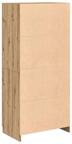 Roupeiro 80x52x180 cm derivados de madeira carvalho artisiano