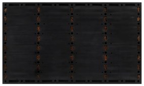 Tapete de porta retangular 45x75 cm borracha e fibra de coco