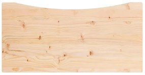 Tampo de secretária 80x40x2,5 cm pinho maciço