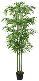 358993 vidaXL Árvore de bambu artificial 384 folhas 120 cm verde