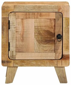 Mesa de cabeceira 40x32x46cm madeira de mangueira áspera maciça