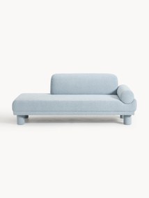 Sofá com chaise longue em bouclé Lilo