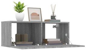Móveis TV 2pcs 80x30x30 cm derivados madeira cinzento sonoma