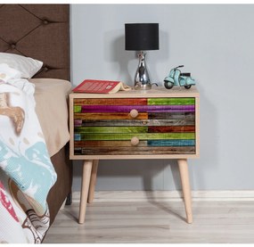 Mesa de Cabeceira Two – Carvalho Sonoma – 60 cm x 61 cm x 40 cm