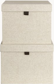 Caixas de arrumação Tristan, conjunto de 2