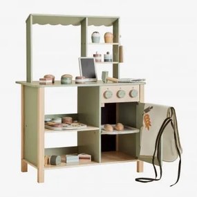 Conjunto De Padaria Com Acessórios Em Madeira Leda Kids Castanho Madeira - Sklum
