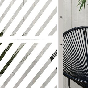 Biombo de Exterior Separador de Ambientes com 3 Peças com Padrão de Li