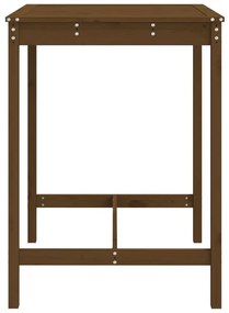 Mesa jardim 82,5x82,5x110 cm pinho maciço castanho-mel