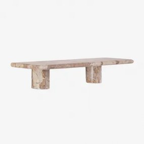 Estante De Parede Em Mármore Uganda Mármore Bege Panther & ↔︎ 60 Cm - Sklum