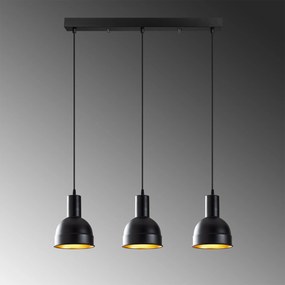 Chandelier Berceste – Preto – 67 x 17 cm