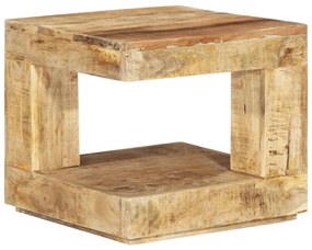 vidaXL Mesa de centro 45x45x40 cm madeira de mangueira maciça