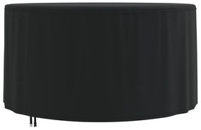 vidaXL Capa para mobiliário de jardim Ø 157x71 cm 420D oxford preto