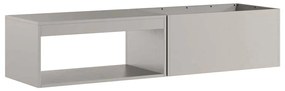 Fogueira vidaXL com Armazenamento de Toras 160x45x35 cm Aço Envelhecid