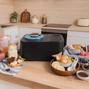 Máquina de fazer gelado Gelacy 1200 Touch com compressor de 1,2 litros de capacidade e controle touch