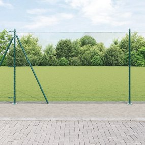 Cerca Hexagonal vidaXL Verde 1.4x50 m Aço