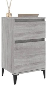 Mesa de cabeceira 40x35x70 cm cinzento sonoma
