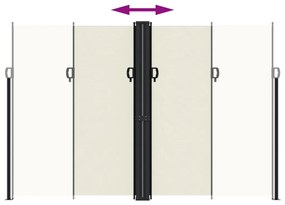 Toldo lateral retrátil 220x1000 cm creme