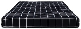 Almofadões p/ cadeira terraço 2 pcs tecido oxford xadrez preto