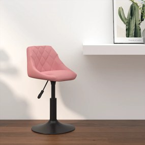 vidaXL Cadeira Alta Rosa 46x44x(62,5-77,5) cm Veludo
