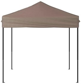 Tenda para festas dobrável 2x2 m cinzento-acastanhado