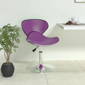 vidaXL Banco de bar couro artificial roxo