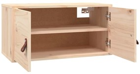 Armários de parede 2 pcs 60x30x30 cm madeira de pinho maciça