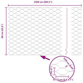 Postes de Cerca vidaXL 11 pcs U-Channel Cinza 60 cm Aço