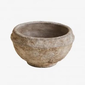 Cuenco Decorativo Em Terracota Agnon Ø15 Cm & Castanho-pedra - Sklum