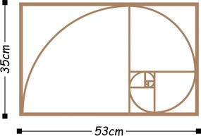 Acessório Decorativo de Parede Metal-167 – Cobre – 53 x 35 cm