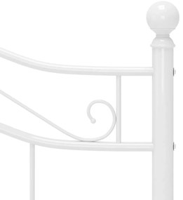 Estrutura de cama 120x200 cm metal branco