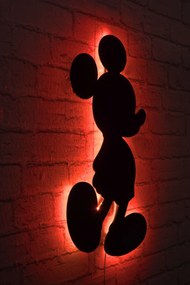 Iluminação Decorativa LED Mickey Mouse – Vermelho – 32 x 50 cm